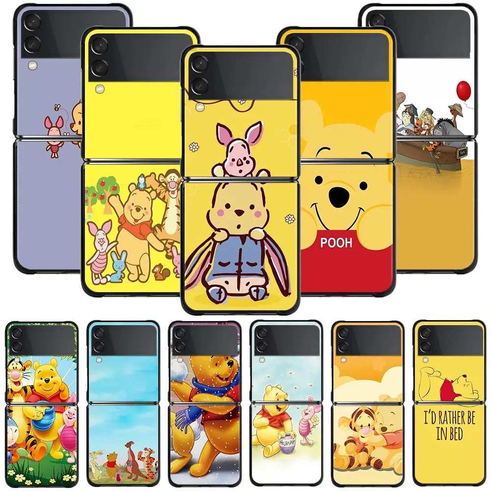 

Чехол с рисунком Винни-Пуха для Samsung Galaxy Z Flip 3 5G Z Flip3, жесткая защитная задняя крышка из поликарбоната
