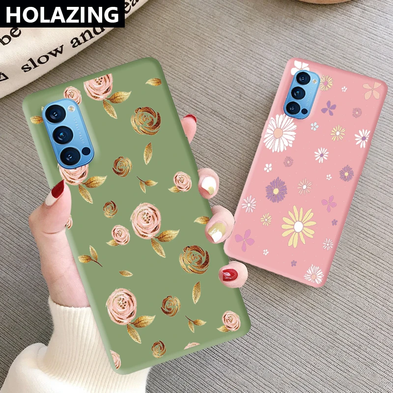 Золотая фотосессия для OPPO Reno2 Z F Reno 5 Pro Чехол с цветком розы 10x zoom K5 Reno3 4 3 Роскошная