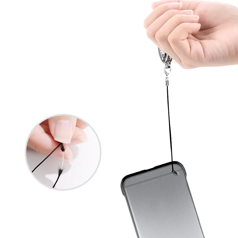 Универсальный металлический ремешок для ключей телефонов IPhone 7 Plus 8 6S шнур