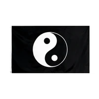 taoism yin yang flag 90150cm yin yang yinyang peace tao for decoration