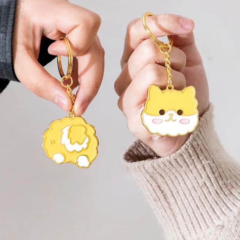 Портативный милый металлический брелок для ключей летающая свинка летающий слон