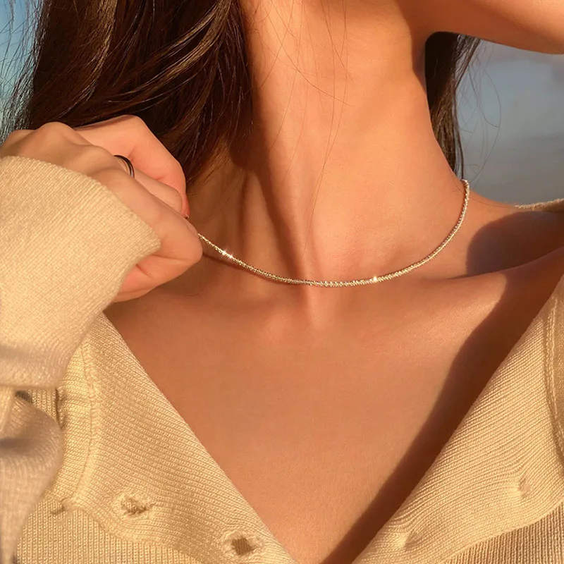 

Bohemian Crystal Starry Choker Pendant Necklaces for Women Vintage Gold Color Necklace Statement Collier Jewelry Wholesale