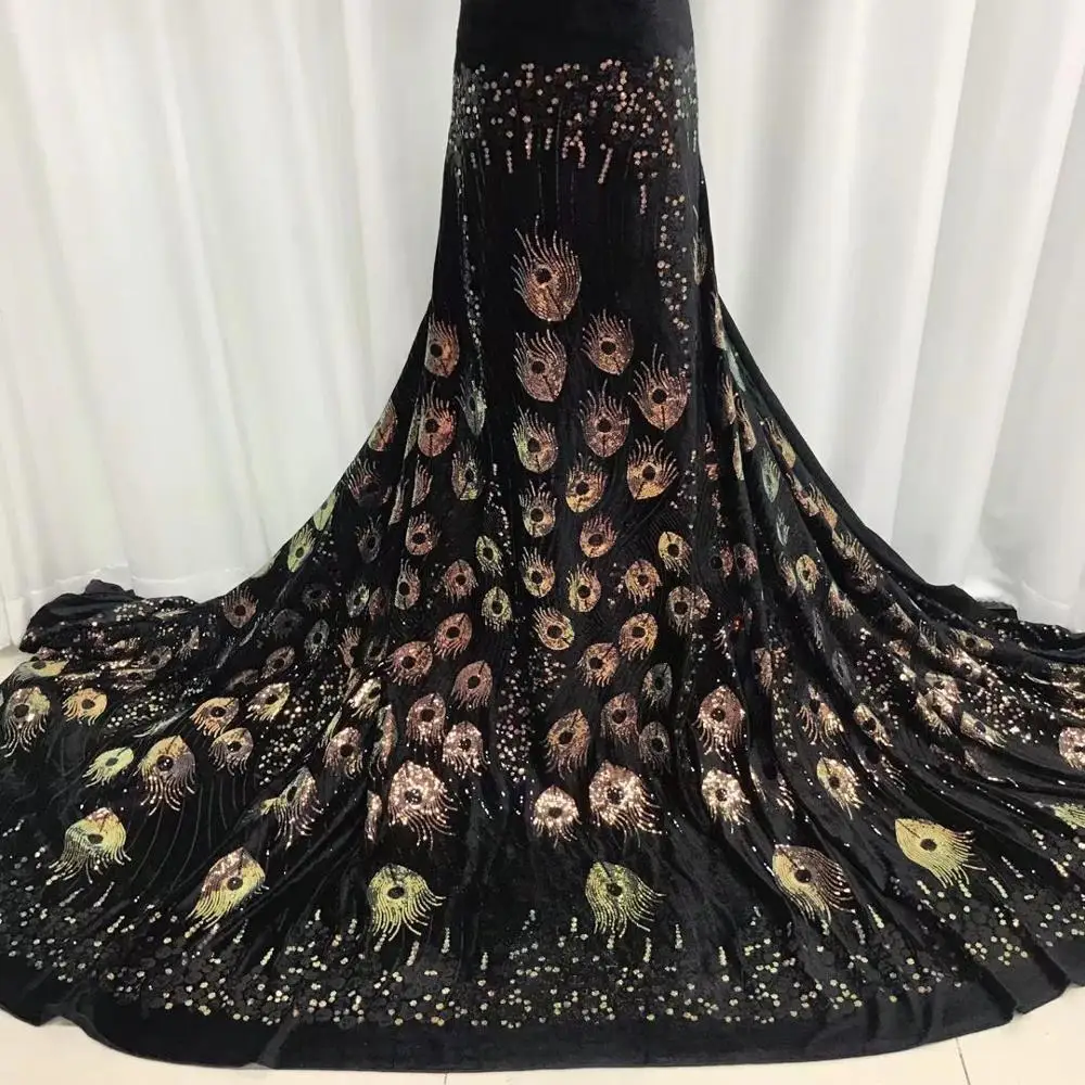 Африканская кружевная ткань 2020 высококачественное бархатное кружево с золотыми