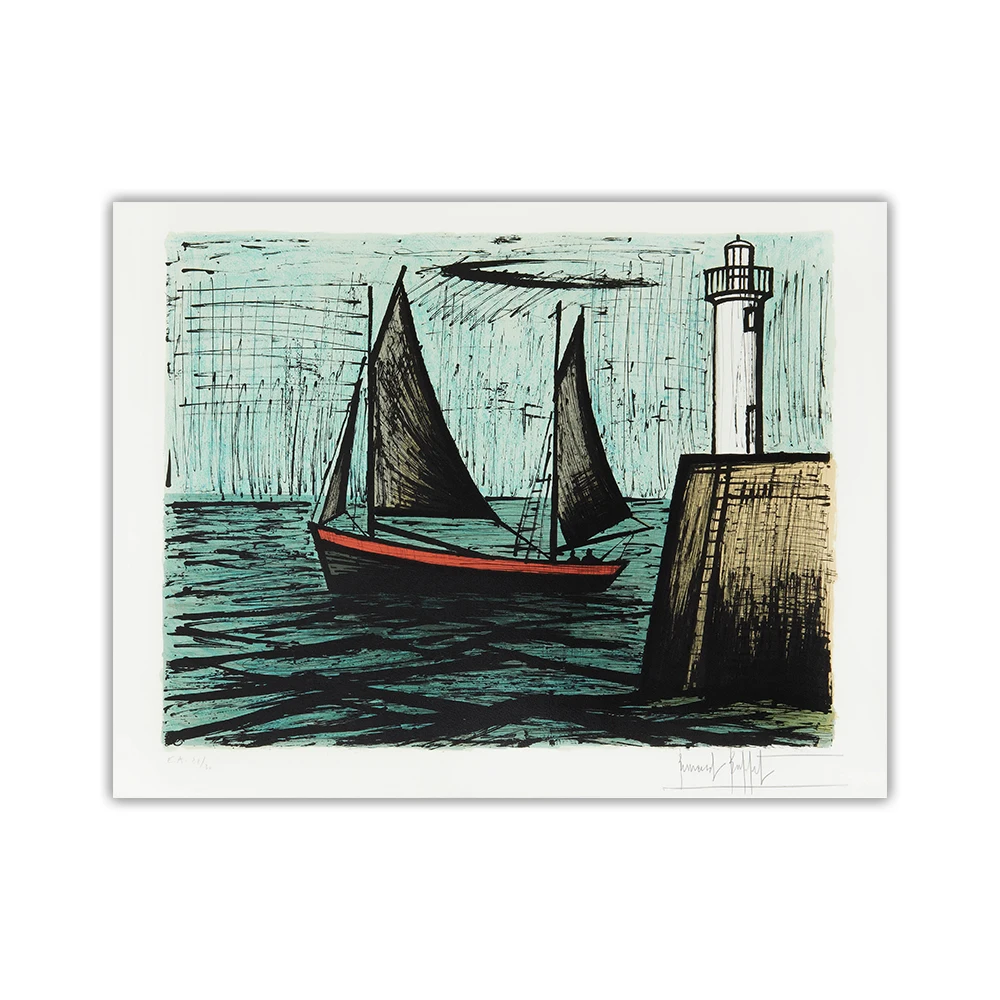 Бернарный шведский стол 《Рыбацкая лодка 84》холст картина маслом художественный