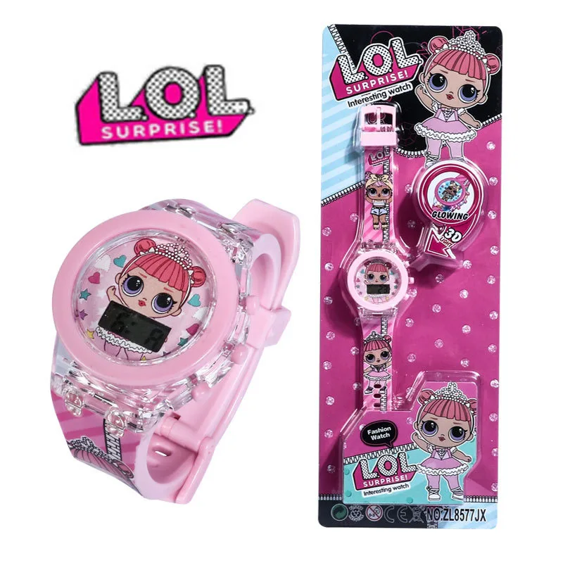 Оригинальные милые детские часы LOL Surprise Dolls мультяшная электронная игрушка