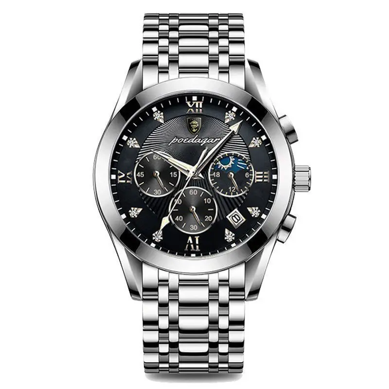 

[Official Authentic Products] 2021 Men's Multi-Functional Waterproof Luminous Watch Student Korean Fashion Trend Calendar