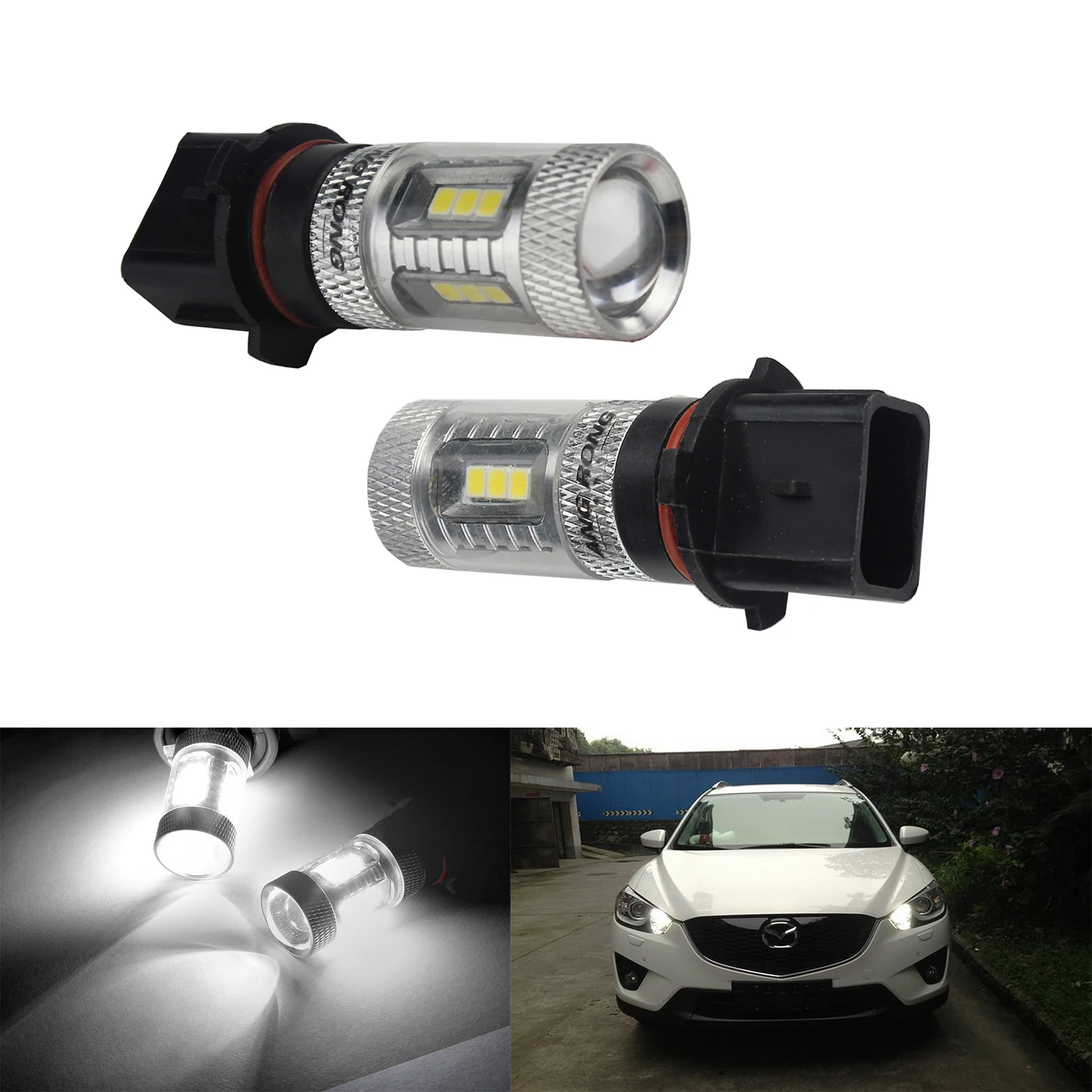 Противотуманные дневные ходовые огни ANGRONG 2x P13W LED 15W DRL для Skoda Yeti 5L Audi A4