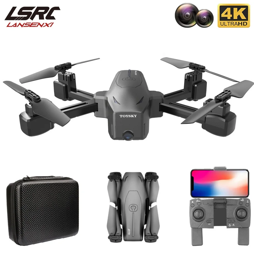 LANSENXI 2020 новый GPS 5G Дрон S176 HD 4K двойная камера WiFi FPV follow me функция Радиоуправляемый