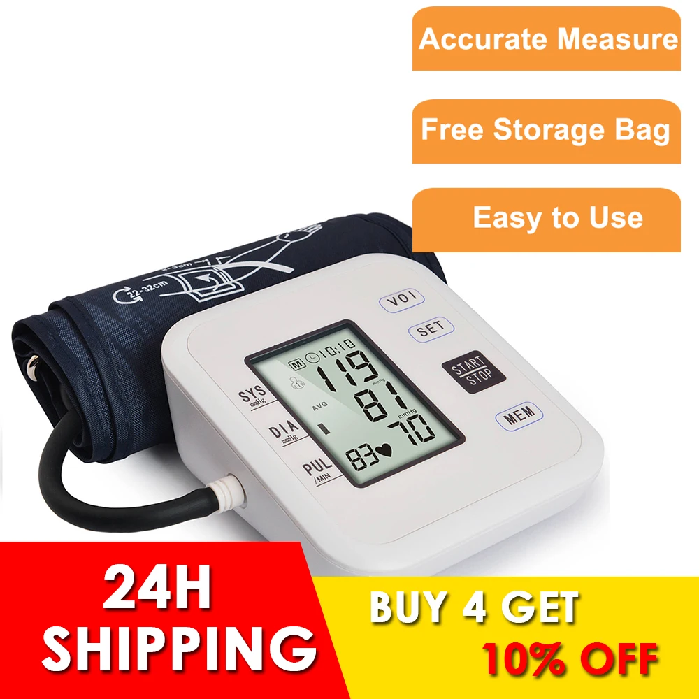 Монитор артериального давления на руку тонометр медицинское оборудование