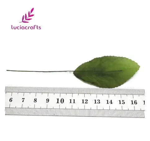 SALE Lucia crafts 24pcs Artificial Leaf Silk Cloth Green Leaves Florist DIY Home Party Wedding Decorative Accessories CA0809 | Дом и сад