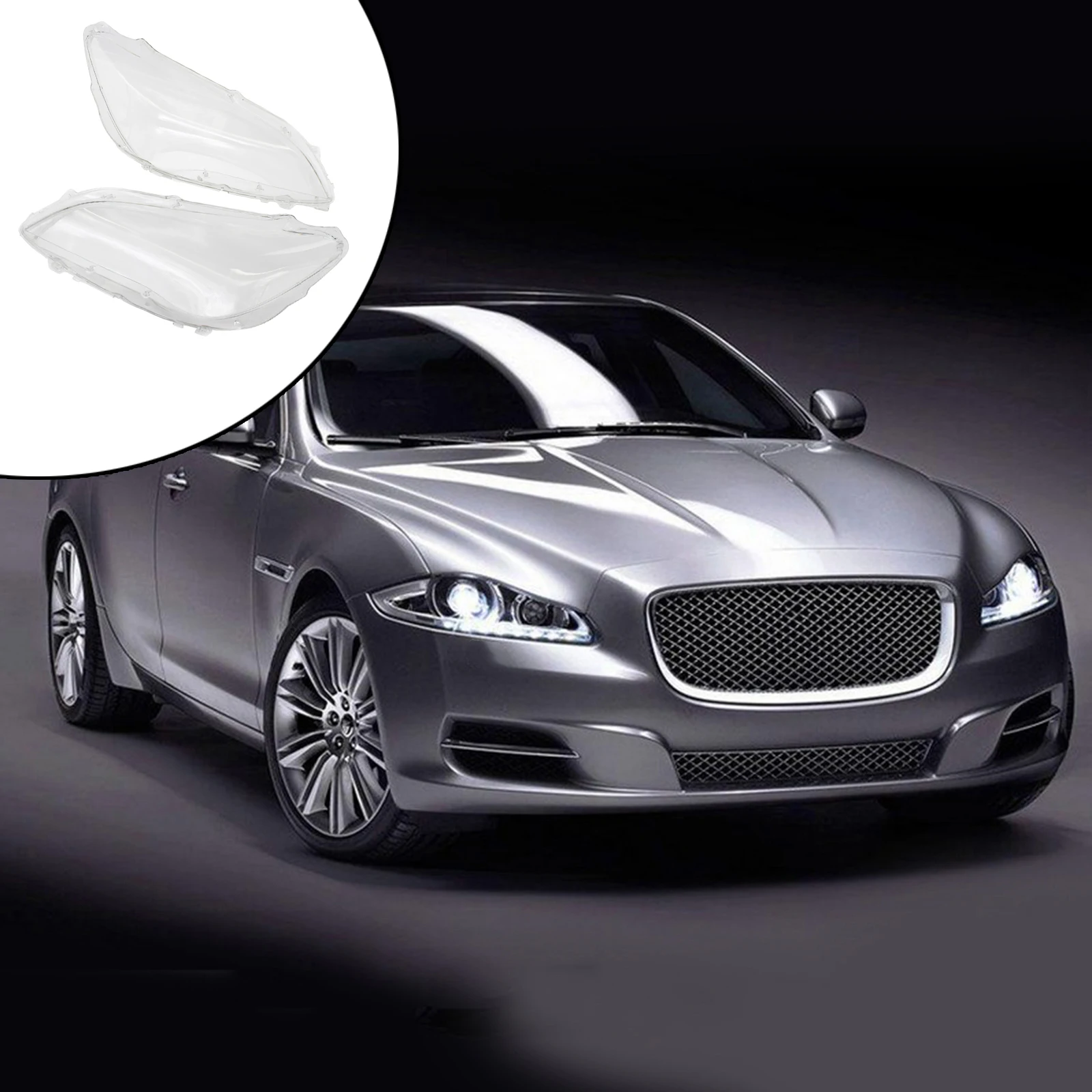 

1 Pair Headlight Lens Cover Transparent Left and Right Headlamp Fit for BMW Vehicle 740i 750LI