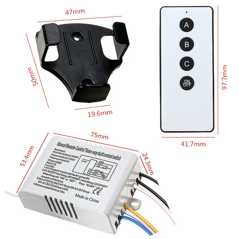 1 комплект Беспроводной цифровому RF пульт дистанционного управления Управление