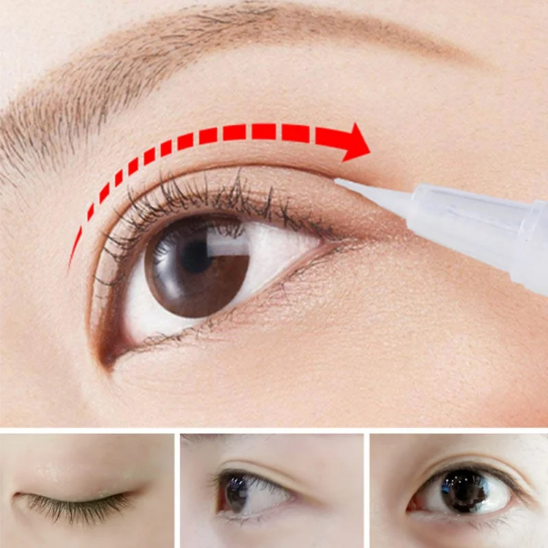 Невидимые двойные веки крем для укладки большой глаз прозрачные супер