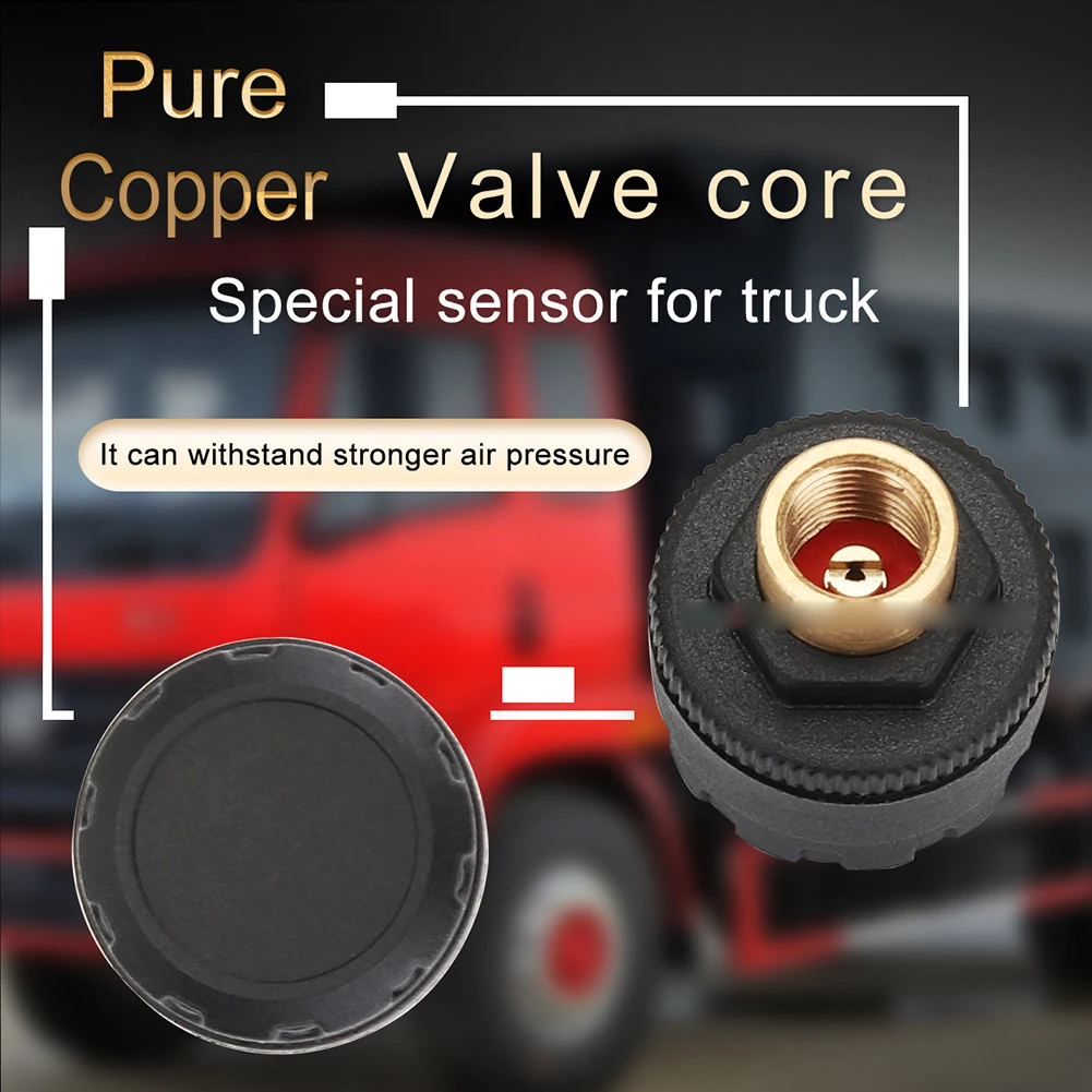 

Truck Car Tire Pressure Monitoring System TPMS Solar Charge with 6 External Sensor LCD Display Tyre Temperature Alarm Monitor