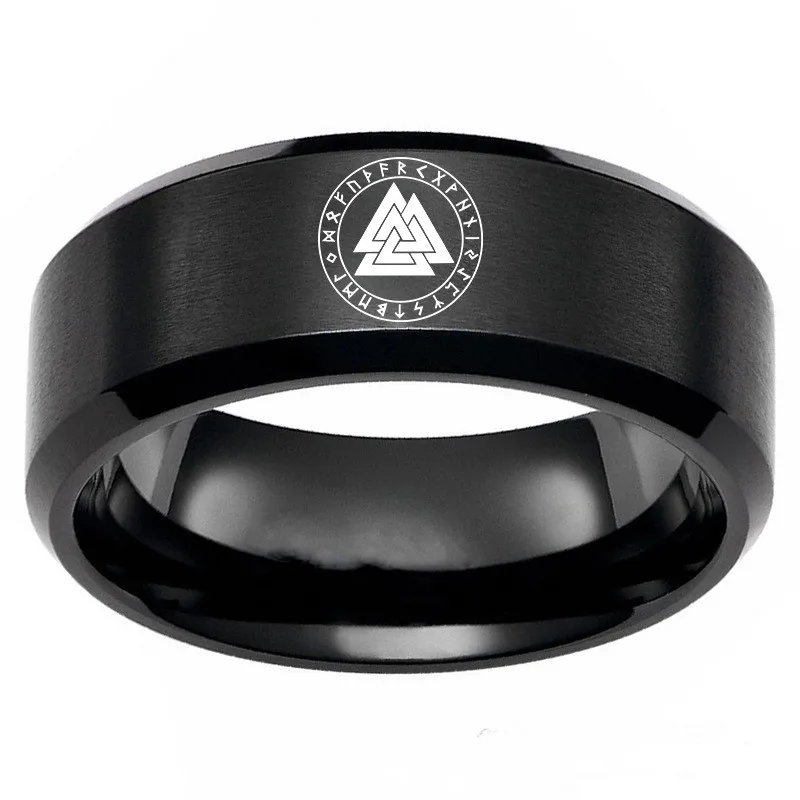 Ностальгия нержавеющая сталь нордическая Valknut символ рунические руны амулет