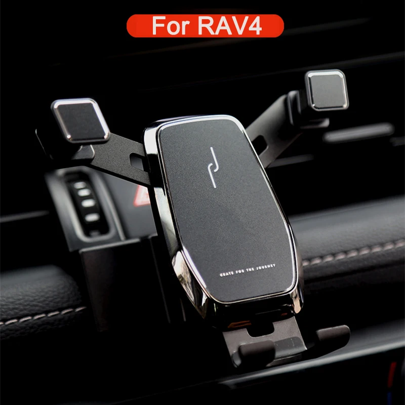 Gravity Car Phone Holder Dedicated Air Vent Mount Clip Clamp Mobile for Toyota RAV4 Accessories 2019 2020 | Автомобили и