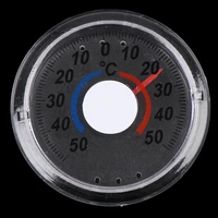 1pcs round plastic door and window thermometer outdoor door window thermometer pointer type cold and heat watch