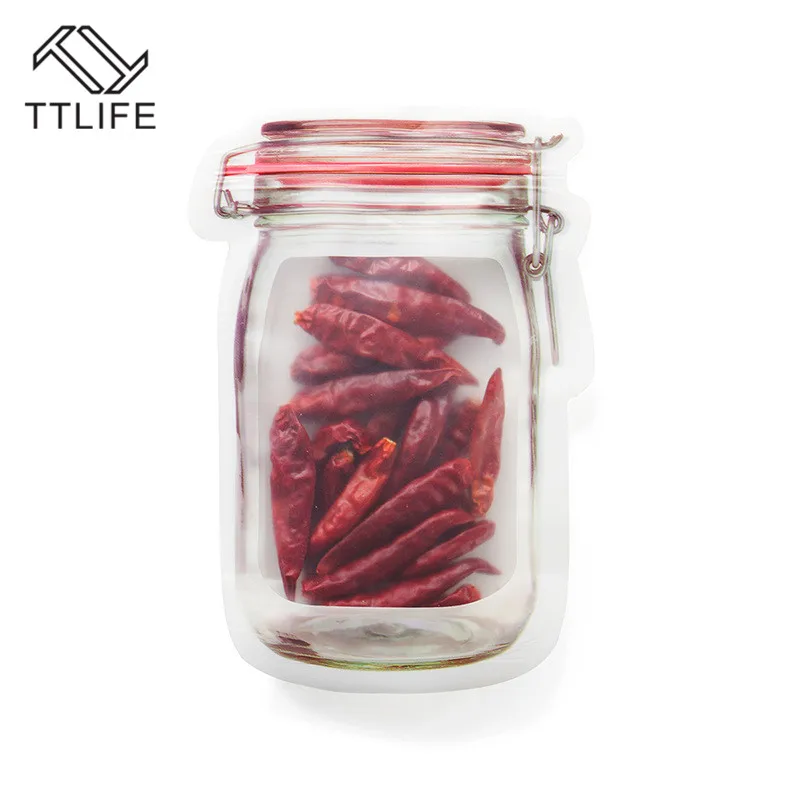 TTLIFE 4/3 шт. упаковка-банка многоразовые закуски мешок мобильный герметичный