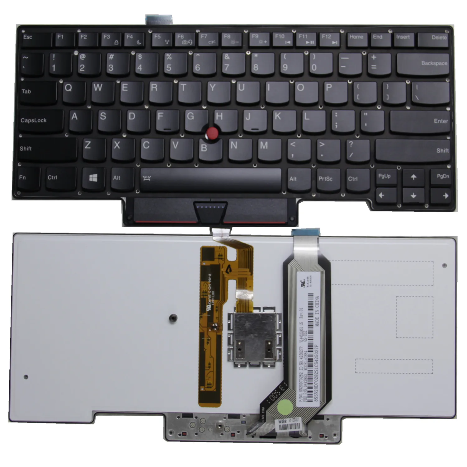 Original Eua Reino Unido gb para Thinkpad Lenovo x1 Carbono 1st Gen x1 Gen1 Inglês Retroiluminado Teclado do Portátil 04y0786 04y2953 100% Novo Teclado de substituição