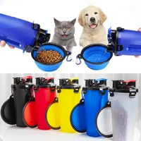 portable dog water bottle collapsible cat and dog food bowl dog water bottle for walking dog kettle pet dog travel accessories