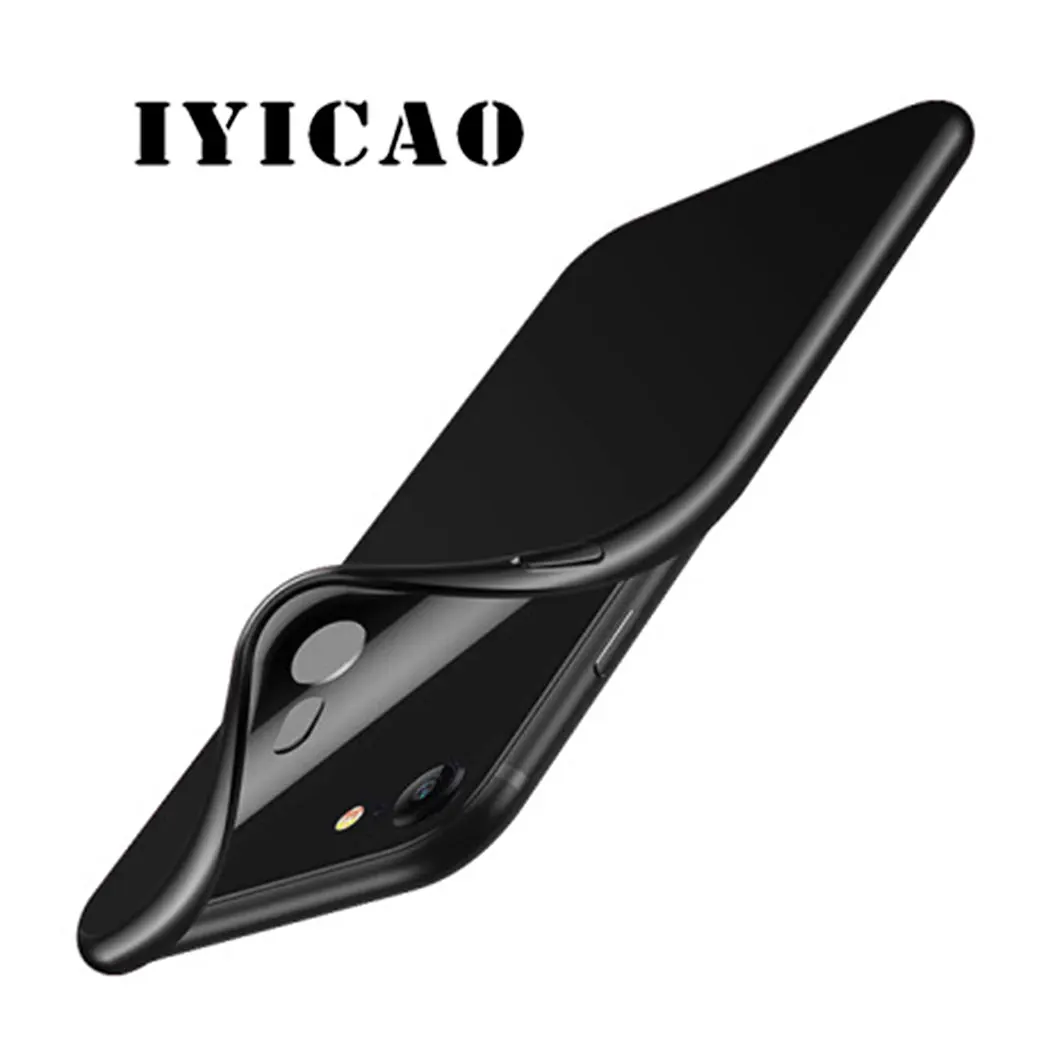 Мягкий силиконовый чехол для iPhone 11 Pro Max XS XR X SE 5 5s 7 8 6 6s Plus черный телефона дикий