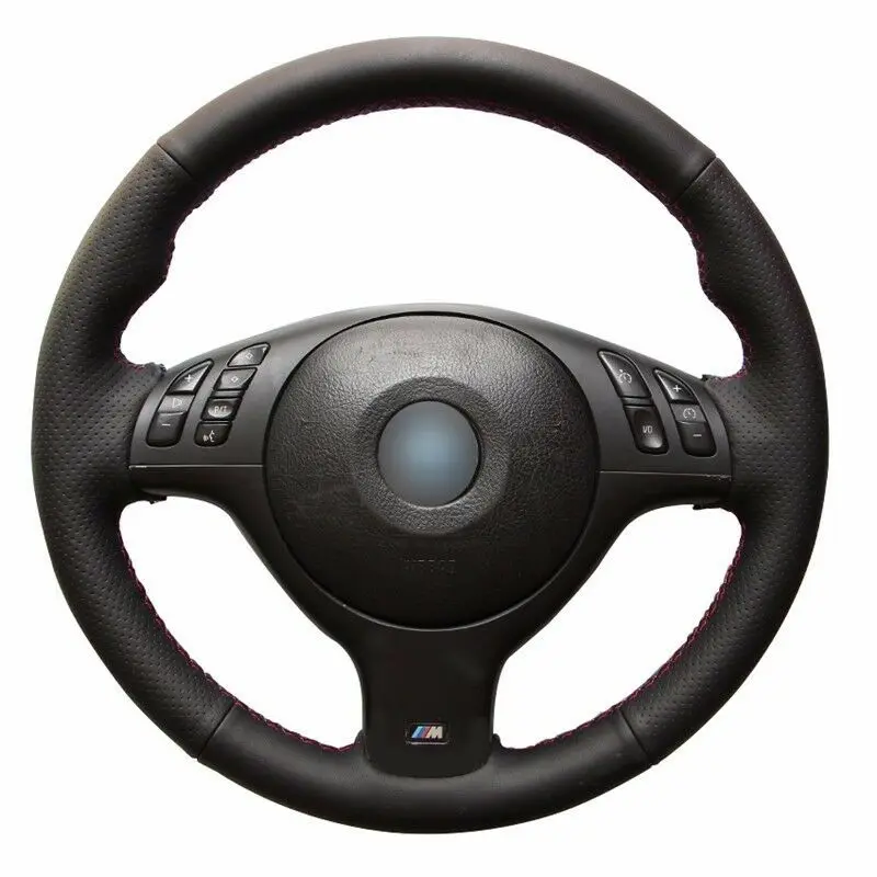 

Чехол на руль для BMW E46 E39 330i 540i 525i 530i 330Ci M3 2001-2003, кожаный