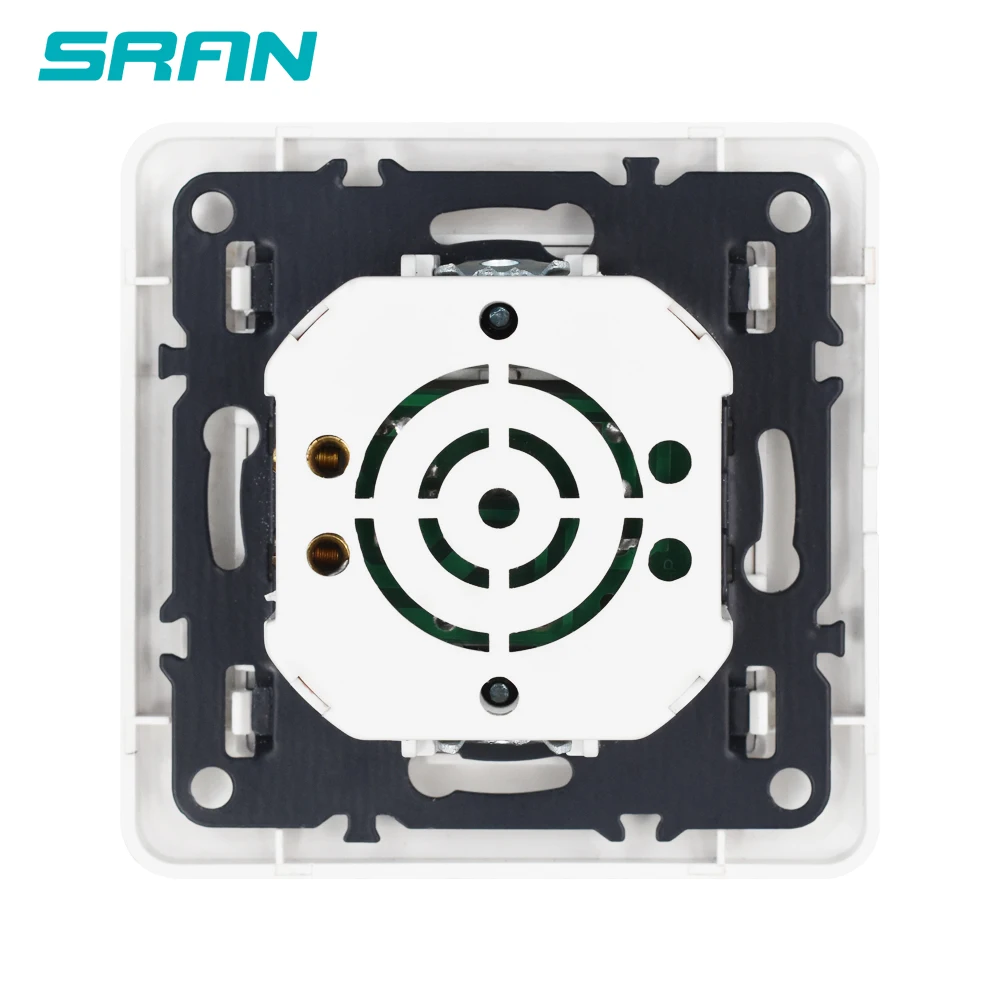 SRAN ЕС настенный переключатель скорости Регулятор PC Панель 82 мм * Белый