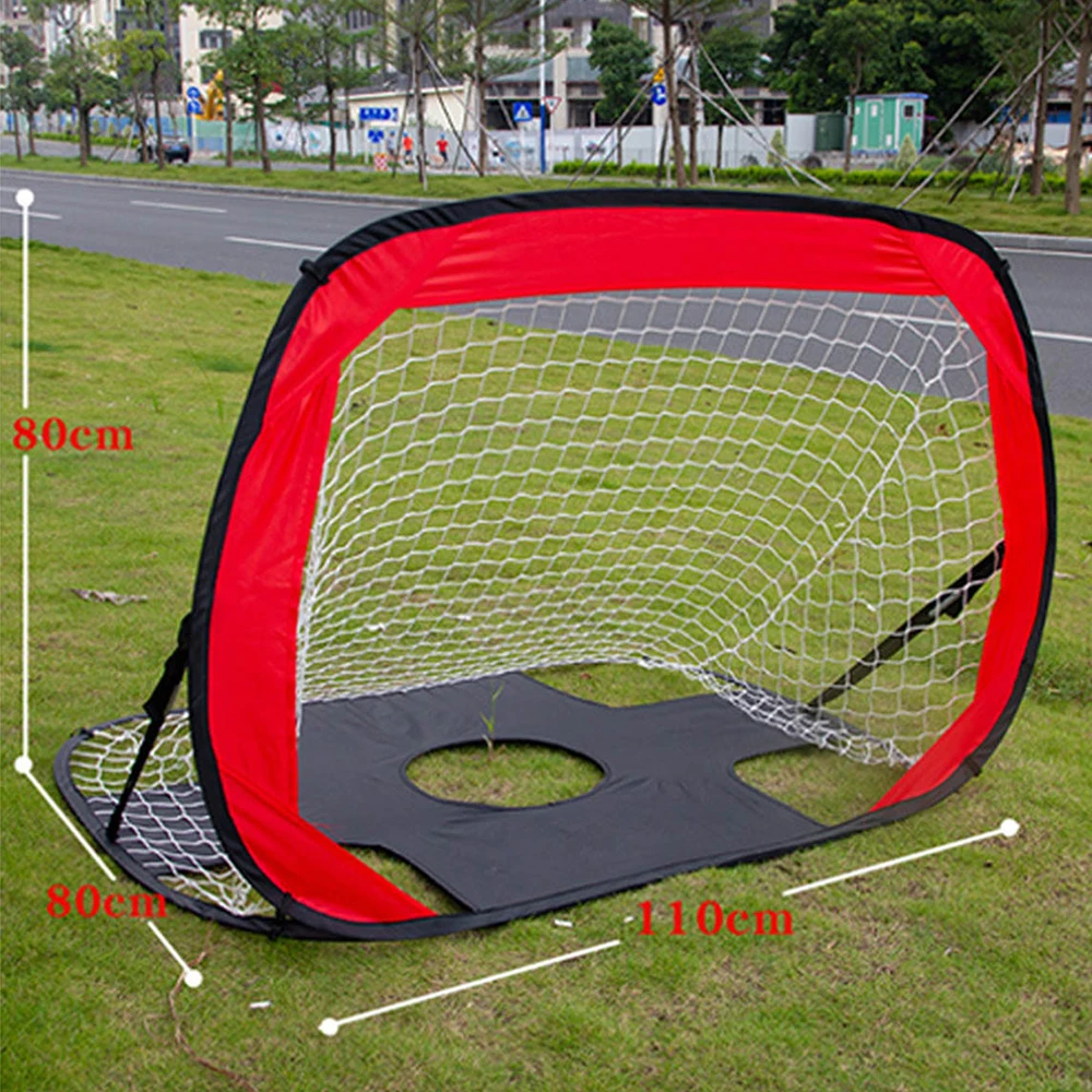 Foldable 2 In 1 Children Football Gate Net Outdoor Sports Toys Goal Door Set for Backyard Indoor Toy Soccer Equipment | Спорт и