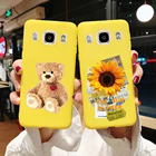 Чехол для телефона Samsung Galaxy J5 2016, мягкий силиконовый чехол с подсолнухом и авокадо для Samsung J5 2016, J510, задняя крышка, бампер