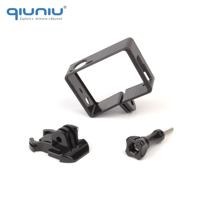 Frame Case QIUNIU 2 м внешний микрофон со стандартной рамкой крепление защитный корпус чехол для GoPro Hero 3 3+ 4 Go Pro 4 аксессуары - Цвет: Frame Case