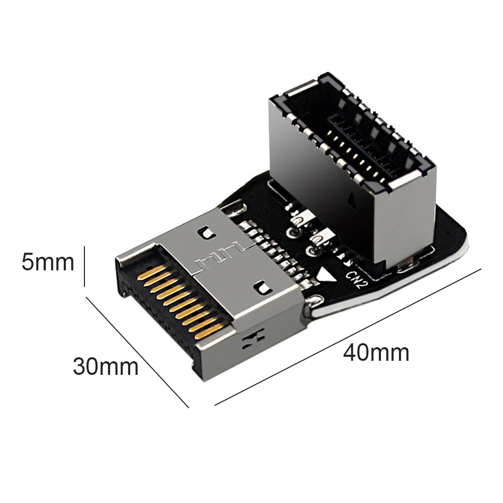 USB 3.1 Type-E адаптер для материнской платы под углом 90 градусов штекер-гнездо разъем