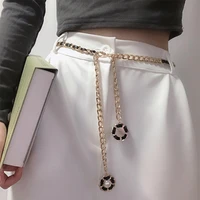 luxury fashion chain belt for women metal belt waist chain designer brand lady dress jeans clothing accessories waistband