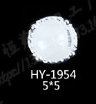 HY-1954 10pcs 10 шт./лот, сплав дизайн ногтей 3d плоские цветы бриллианты жемчужные ювелирные изделия Стразы украшения для ногтей - Цвет: HY-1954 10pcs