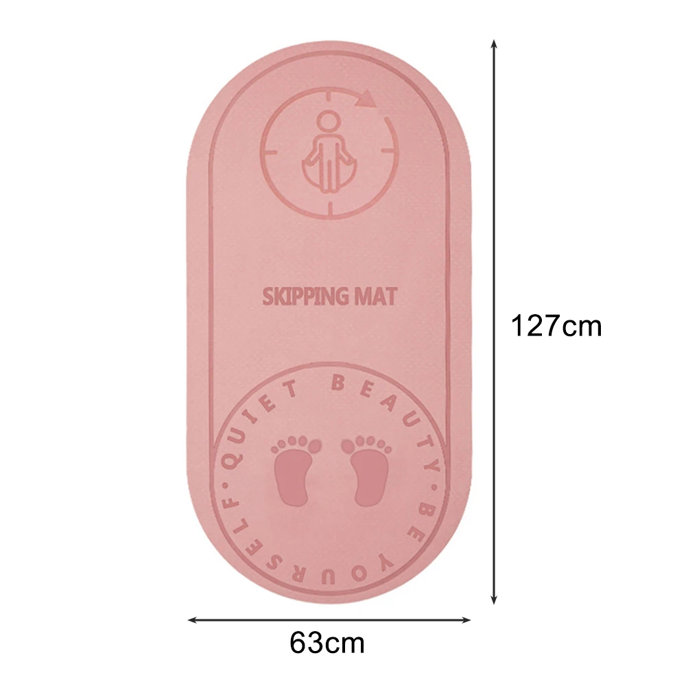 

Fitness Mat Elasticity Jump Rope Mat Durable Outdoor Yoga Mat Body Line Non-slip Mat Exercise Mute Yoga Mat High Density Board