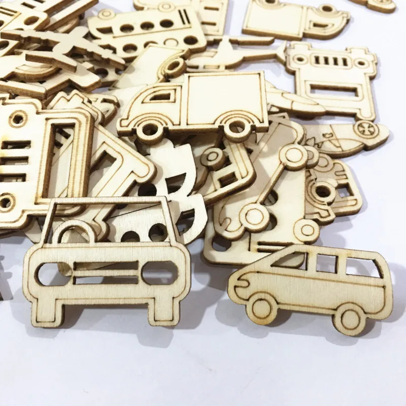 WD242(30) Детская соска мультяшная Транспортная Машина/Самолет/автобус деревянные