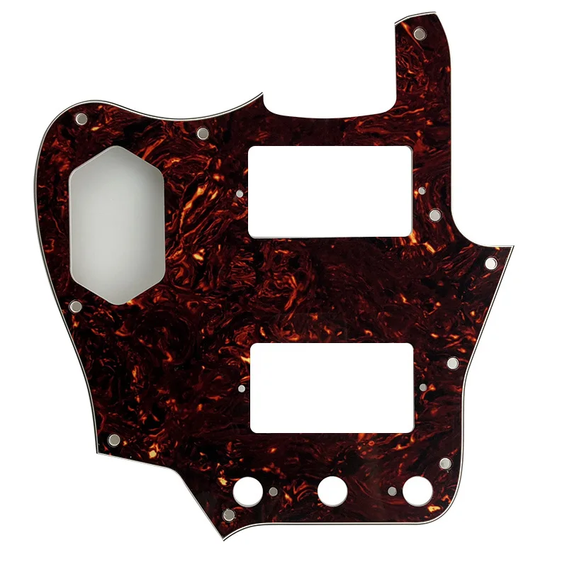 

Pleroo Custom Guitar Parts - For Left Handed US Jaguar Guitar Pickguard With Paf Humbuckers Scratch Plate