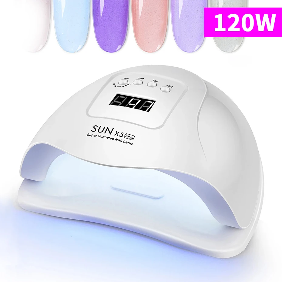 

Sell Well SUN 5X Plus UV LED Lamp For Nails Dryer 120W/54W/36W Ice Lamp For Manicure Gel Nail Lamp Drying Lamp For Gel Varnish