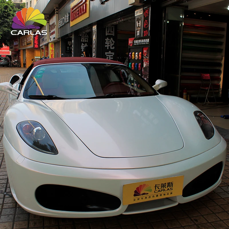 

Carlas TOP Cool Body Clothes Metal Pearl White Film Car Stickers