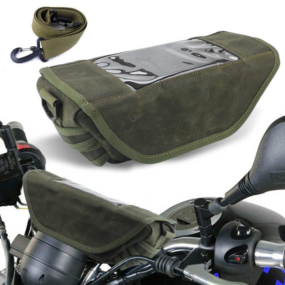 

Motorcycle handlebar bag Phone holder Storage package tool bags For Honda For Ducati For Kawasaki for BMW R1200GS R1200R F850GS