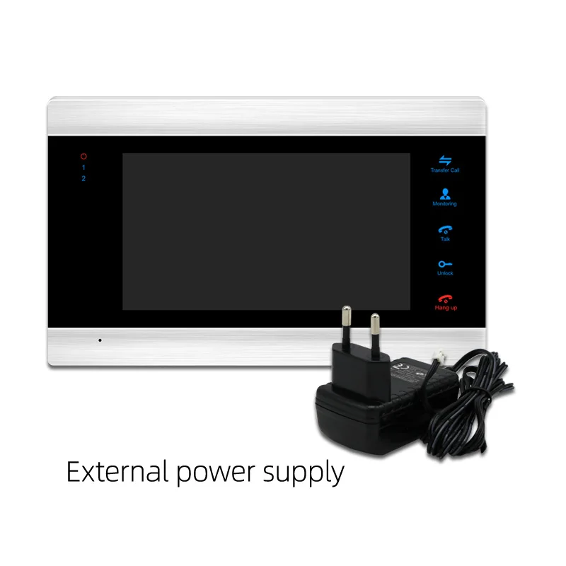 External power-FBA JeaTone 7 дюймов видео дверной звонок монитор домофон с 1200TVL наружная камера IP65 домофон система Поддержка Камера видеонаблюдения - Цвет: External power-FBA