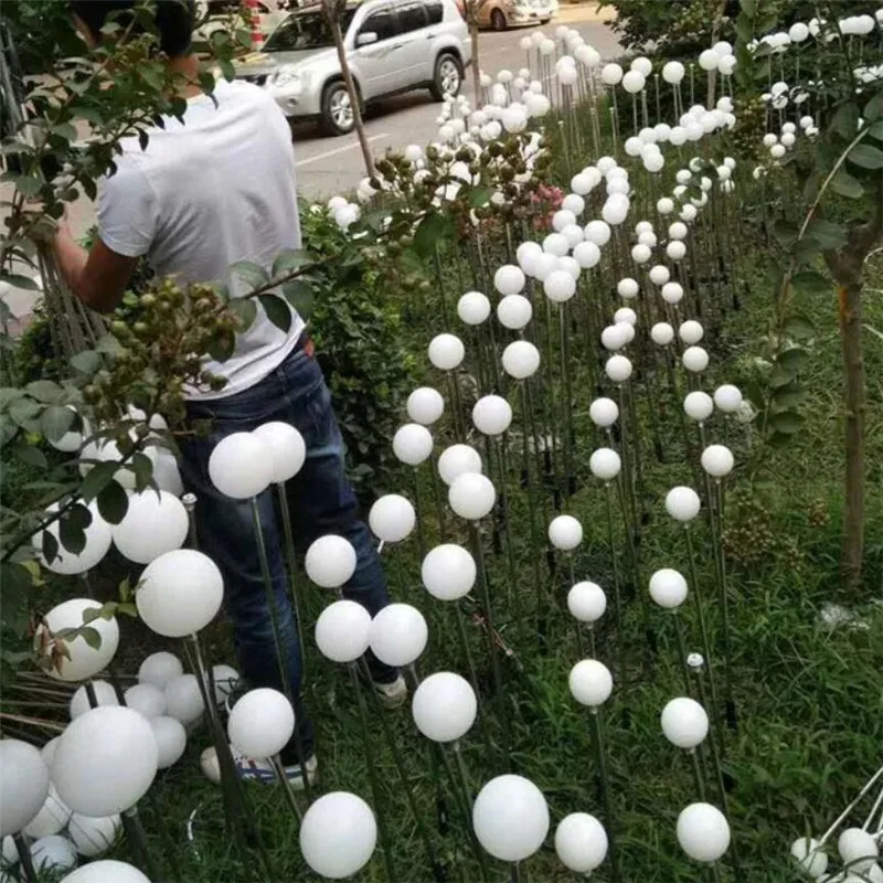 

Outdoor Waterproof Led Luminous Glow Ball Christmas Decoration Lights Night Lights Reed Lamps Garden Lawn Spike Lamps 10pcs/Pack