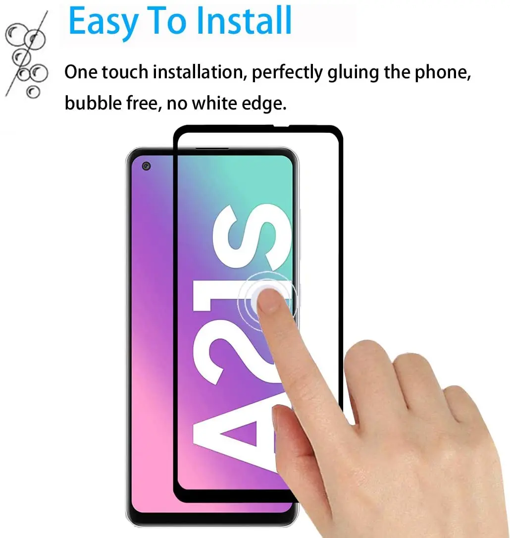 10d full cover tempered glass for samsung galaxy a51 a71 a31 a21 a11 a41 screen protector for samsung a02 a12 a32 a52 a72 film free global shipping