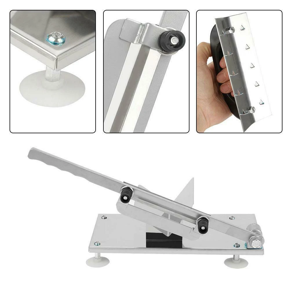 

Manual Meat Slicer Stainless Steel Meat Cutter Beef Mutton Vegetable Food Slicer Home Store
