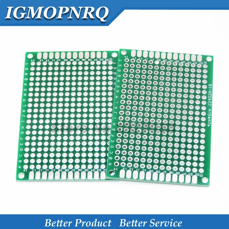 5 шт. 4x6 см 4*6 4 x 6 двухсторонний Прототип PCB diy универсальная печатная