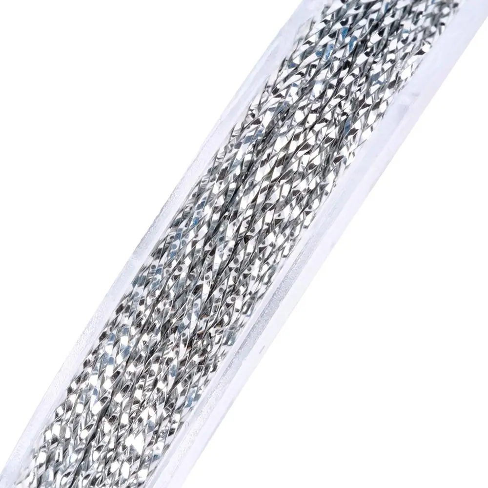 10 м/рулон проволока для бисероплетения неэластичная нить цвет серебристый 0 6