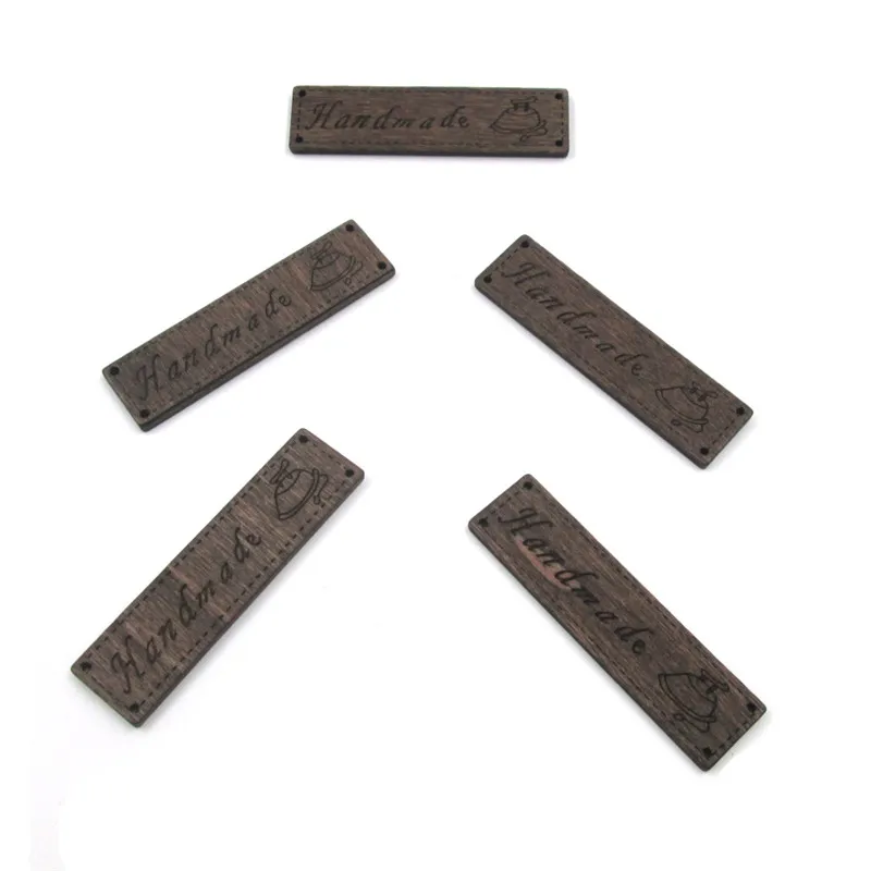 10 шт. деревянные пуговицы ручная работа буквы резные 4 отверстия Швейные