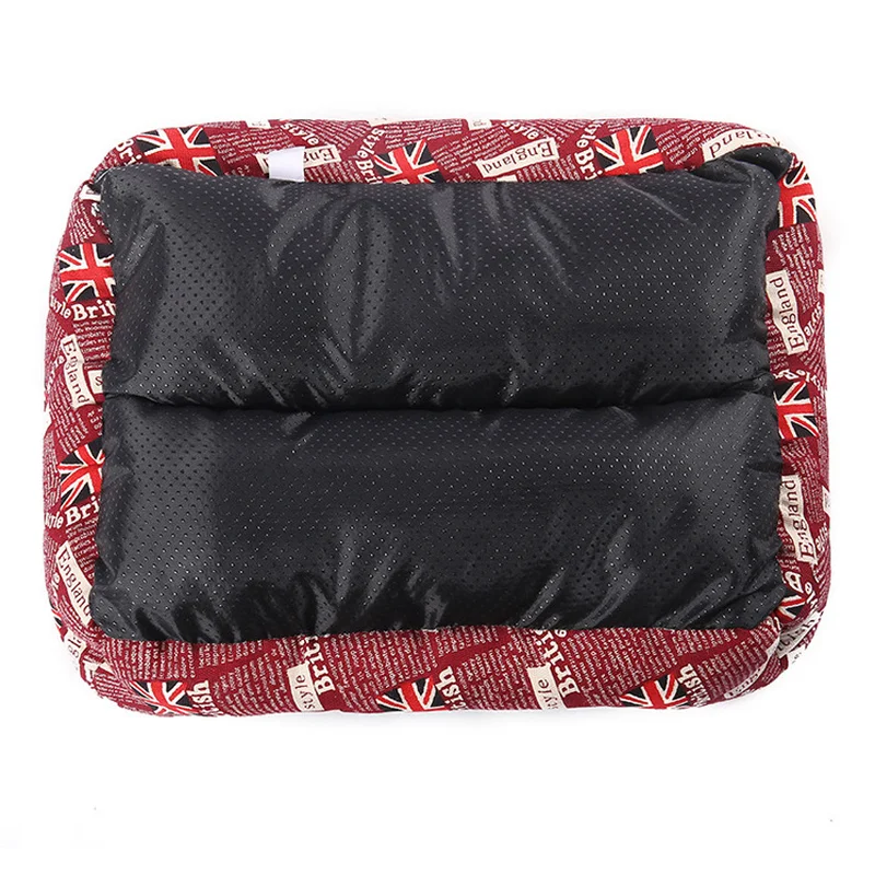 Короткая плюшевая супермягкая кровать для собаки с рисунком флага Конура