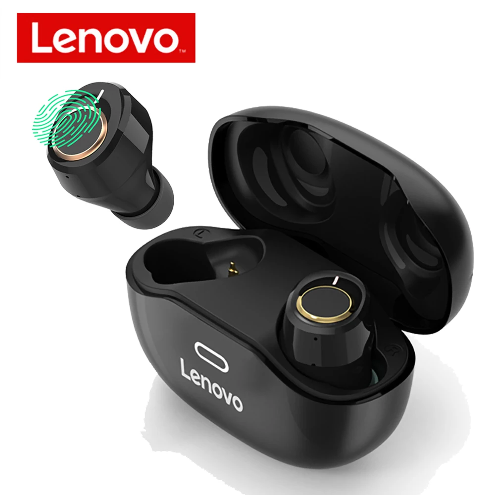 Беспроводные Bluetooth наушники Lenovo спортивные водонепроницаемые с суперлегкой