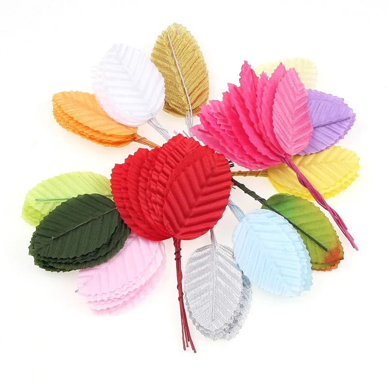 Шелковые нейлоновые листья в форме листьев искусственный цветок для