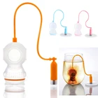 Инновационный силиконовый ситечко для заваривания чая в форме дайвера, фильтр для чайных листьев, силиконовый чайный пакетик, чайная посуда для домашнего приготовления чая, кофе, фильтр